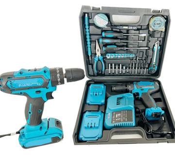 Trusa Bormasina Autofiletanta si Percutie 2 Acumulatori 48V 5Ah + 30 Accesorii MDHL LY