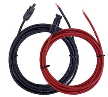 2 Cabluri pentru Panou Solar Fotovoltaic 4 mm x 4 m