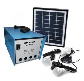 Kit Solar GD 8018 Avansat cu 3 becuri lanterna multifunctionala