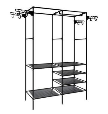 Suport dublu pentru umerase haine 170cm din metal si plastic 86x44cm