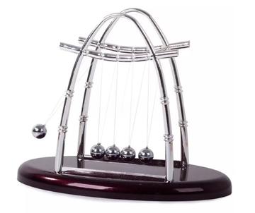 Decoratiune Pendulul lui Newton pentru birou cu 5 bile Design Elegant si Durabil 18 cm