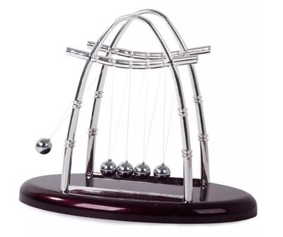 Decoratiune Pendulul lui Newton pentru birou cu 5 bile Design Elegant si Durabil 18 cm