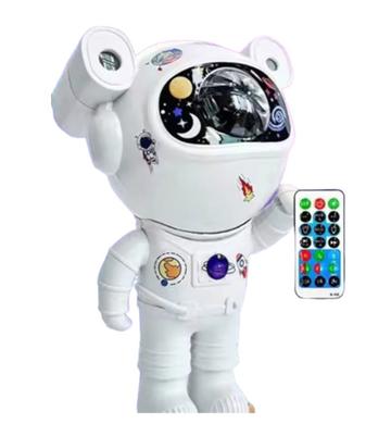 Proiector LED in forma de astronaut cu sunete si lumini stickere autoadezive conexiune Bluetooth