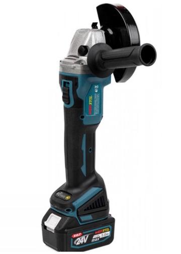 Polizor unghiular cu 2 acumulatori si 2 discuri 48V LEIHMANN