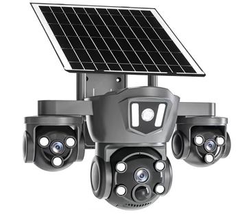 Camera de supraveghere solara multifunctionala cu 3 lentile 4G cu vedere nocturna ALBA