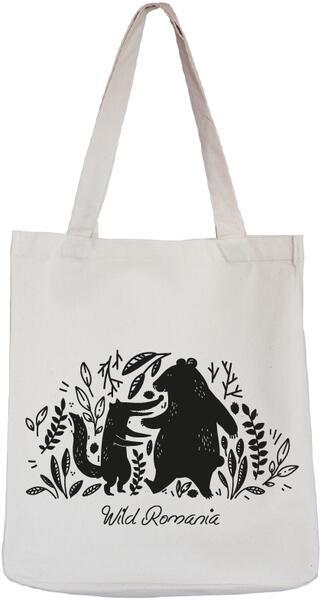 Sacoșă de bumbac suvenir "Ursul și vulpea" - ***