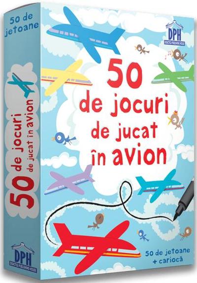 50 de jocuri de jucat în avion. 50 de jetoane + cariocă - Paperback - *** - Didactica Publishing House