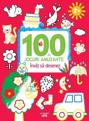 100 de jocuri amuzante. Învăț să desenez - Paperback brosat - *** - Litera mică