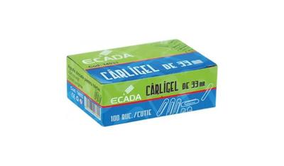 Set 100 agrafe zincate ECADA, 33 mm
