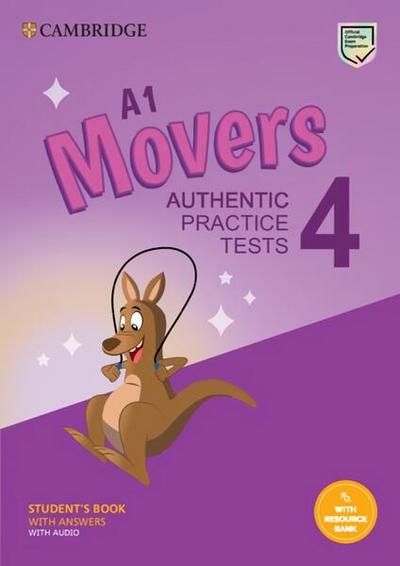 A1 Movers 4 Student's Book with Answers with Audio with Resource Bank Authentic Practice Tests - Paperback brosat - CUP - Art Klett
