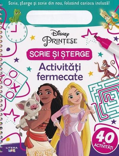 Disney Prințese. Scrie și șterge. Activități fermecate - Paperback - Disney - Litera mică