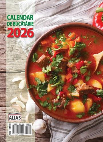 Calendar de bucătărie 2026, format 16,5x23 cm, 53+1 file - Liliana Petruș