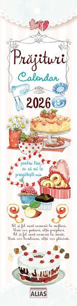 Calendar Prăjituri 2026, format 7x29,5, 28 file