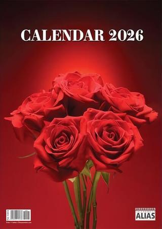 Calendar de perete cu Trandafiri 2026, 6 file - ***