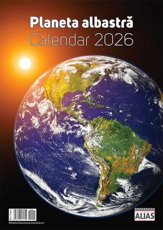 Calendar Planeta albastră 2026, 31x42cm 12 file