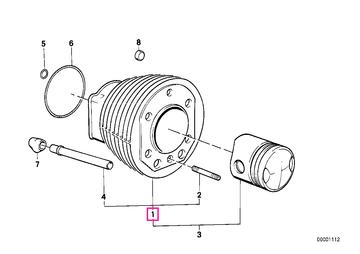 "Nikasil"-cylinder D=70