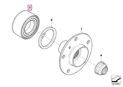 Angular contact ball bearing,radial 51X96X50