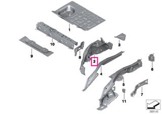 Rear left wheelhouse