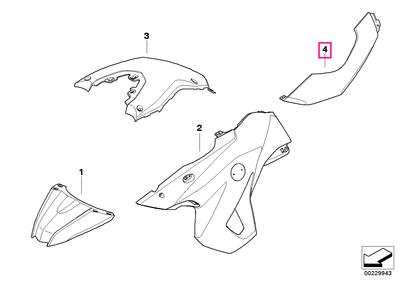Lateral body part,rr right, with sticker ICEBERG-SILVER