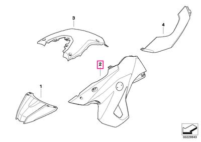 Lateral trim panel front left ICEBERG-SILVER