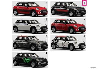 Side strips John Cooper Works CHILIRED UNI