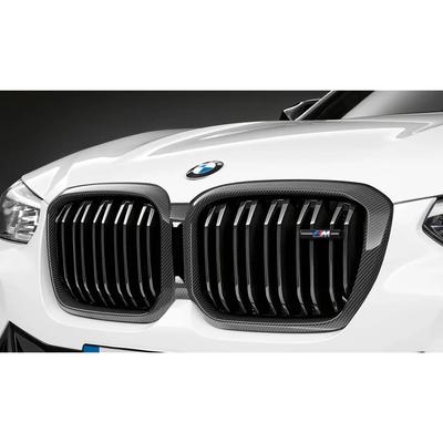 Grila frontala ornamentala "M Performance", fibra carbon - BMW X3 G01 F97 M, X4 G02 F98 M
