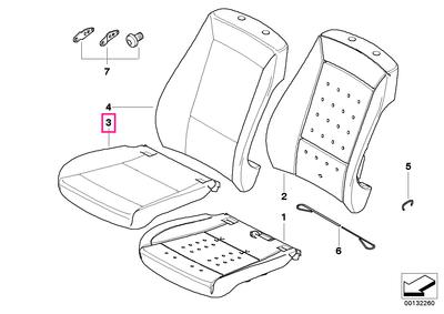 Cloth cover for basic seat MAGMABRAUN