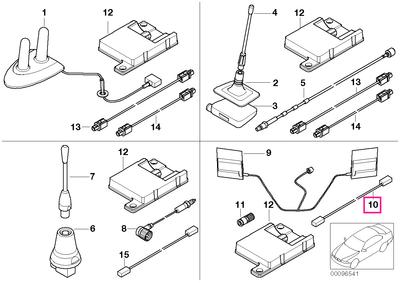 Aerial cable, basis antenna SIEMENS BIT II