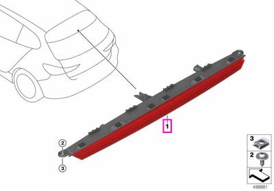 A treia lampa stop, pe hayon - BMW Seria 1 F40 F70
