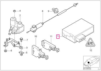 Control unit f cruise control, uncoded