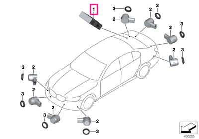 Control unit, Park Distance Control USS VA03 LOW