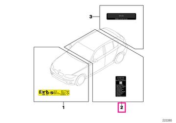 "Load-through system locking" sign EN