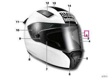 2D visor, Race/Sport, tinted 2D