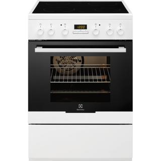 Aragaz electric Electrolux EKC64500OW, Vitroceramic, Grill, Clasa A
