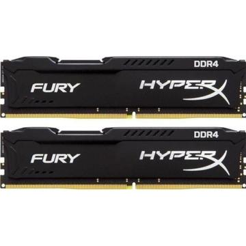Memorie HyperX Fury Black, 8GB, DDR4, 2666MHz, CL15, 1.2V, Kit 2x4GB