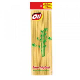 Set 100 Bete Frigarui OTI, 25cm x 3mm, Lemn de Bambus