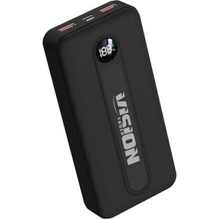 Acumulator portabil Vision Touch, PD, QC, Type C, USB A, 20000 mAh, 74Wh, negru, VPB20KA01