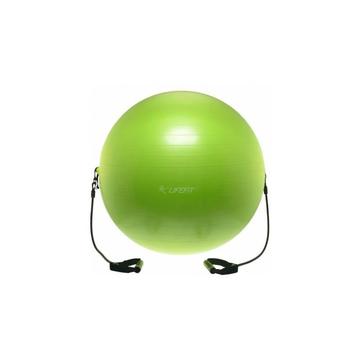 Minge gimnastica cu corzi verde 75cm