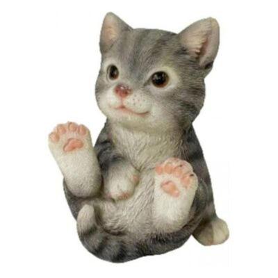 Decoratiune Mercaton pentru Gradina, Model Pisicuta Jucausa, Polirasina, Rezistenta UV, 12 cm