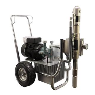 Pompa de gletuit, zugravit, mixta, Bisonte, PAZ 9800e, debit 10 l/min, hidraulica