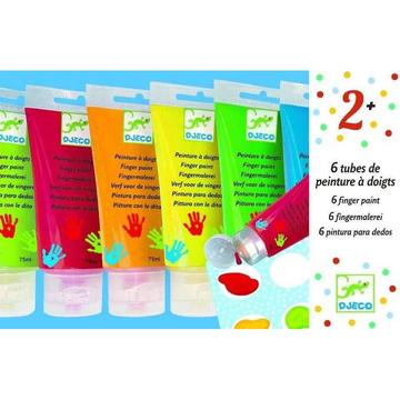 6 culori de pictat cu mana - Set creativitate si indemanare