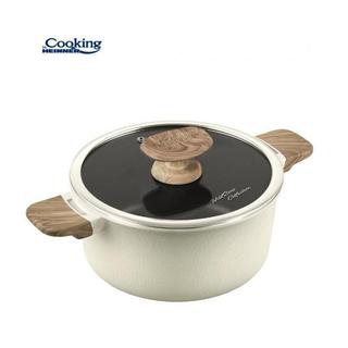 Cratita aluminiu cu capac 20x9.5 cm,2.5 l, Wild Stone, Cooking by Heinner