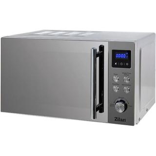 Cuptor cu microunde digital Zilan ZLN1238, Putere 700W, Capacitate 20L, Functie de dezghetare, Panou din inox, Afisaj digital