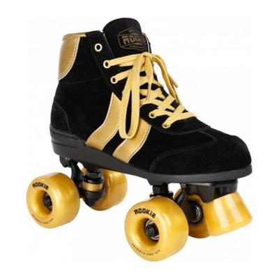 Role PEGAS Rookie Authentic RKE-SKA-2152, Marime 37, Rulmenti de Precizie ABEC 7, Negru/Auriu