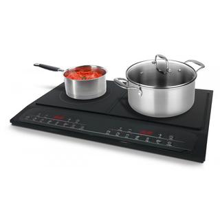 Plita cu inductie MICHELINO 74301, 2 zone, 2000+1500 W, control digital, 8 niveluri de incalzire