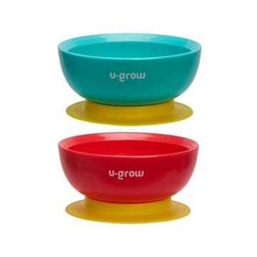 Set 2 boluri cu ventuza, 340 ml, U-Grow