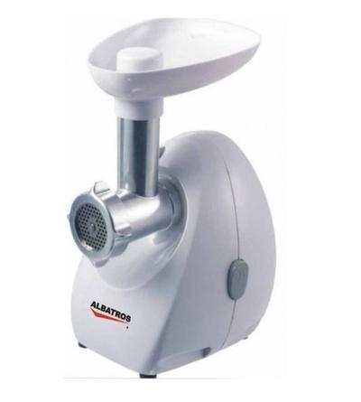 Masina de tocat carne Albatros MT400, 400 W, 1.5 Kg/min, alb + Accesoriu storcator rosii ST400