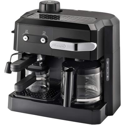 Espressor manual & Cafetiera DeLonghi BCO320, 1700 W, 1.2 L, 3.5 bar, Negru