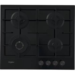 Plita incorporabila Whirlpool GOFL 629/NB1, 4 zone de gatit, Wok, Gratare din fonta, Negru