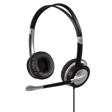 Casti PC On-Ear cu microfon Hama HS-35, Negru